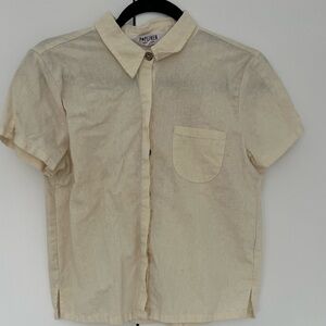 Poplinen Organic Cotton/Linen Short Sleeve Shirt